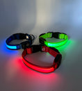 Load image into Gallery viewer, gifts for doodle lovers, golden doodle baby stuff, stuff for goldendoodles, Goldendoodle, Goldendoodle gifts, Goldendoodle toys, Goldendoodle T Light Up Flashing LED Collar With Air Tag Holder, Goldendoodle LED Collar With Air Tag Holder, Goldendoodle Collar With Air Tag Holder, Goldendoodle LED Collar With Air Tag, Goldendoodle Dog LED Collar, Goldendoodle Dog LED Collar With Air Tag Holder
