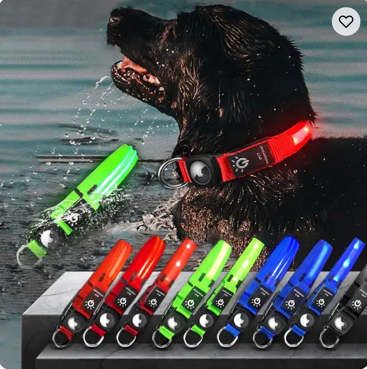 gifts for doodle lovers, golden doodle baby stuff, stuff for goldendoodles, Goldendoodle, Goldendoodle gifts, Goldendoodle toys, Goldendoodle T Light Up Flashing LED Collar With Air Tag Holder, Goldendoodle LED Collar With Air Tag Holder, Goldendoodle Collar With Air Tag Holder, Goldendoodle LED Collar With Air Tag, Goldendoodle Dog LED Collar, Goldendoodle Dog LED Collar With Air Tag Holder